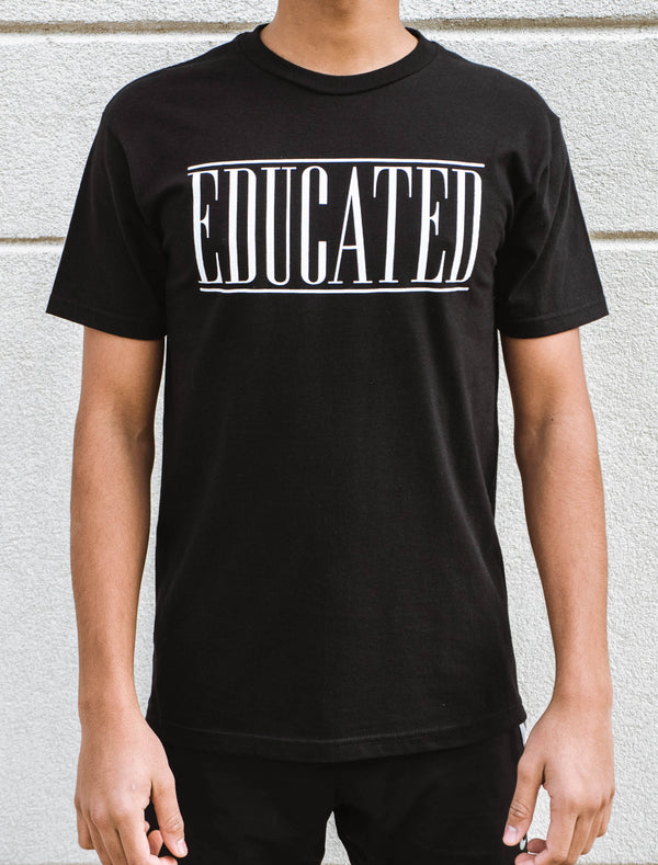 EDUCATED / Black T-Shirt.