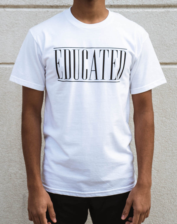 EDUCATED / White T-Shirt.