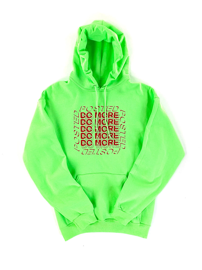 Do More / Fluorescent Green Hoodie